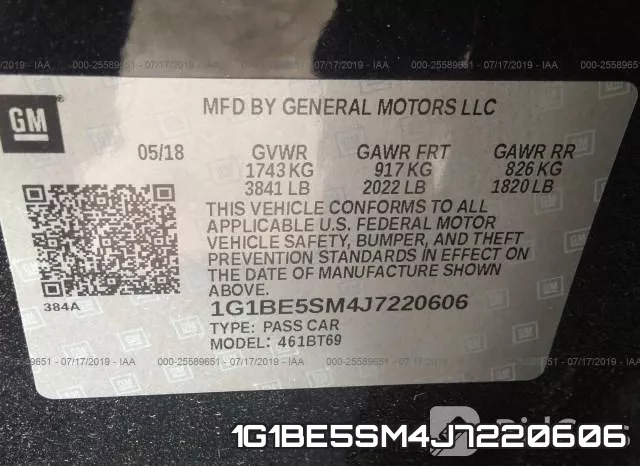 1G1BE5SM4J7220606 фото 10