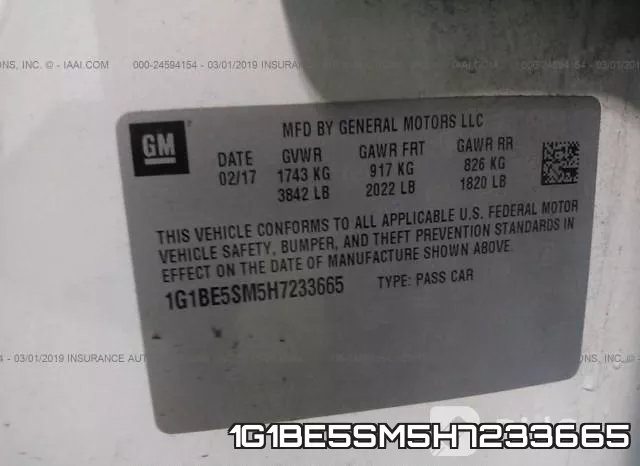 1G1BE5SM5H7233665 фото 10