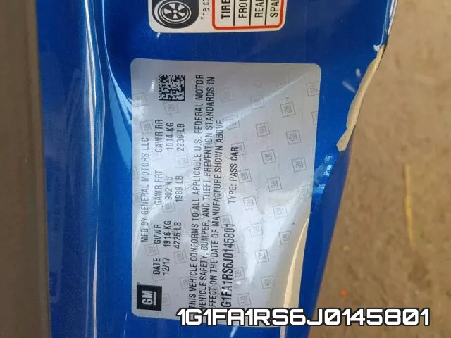 1G1FA1RS6J0145801 фото 2