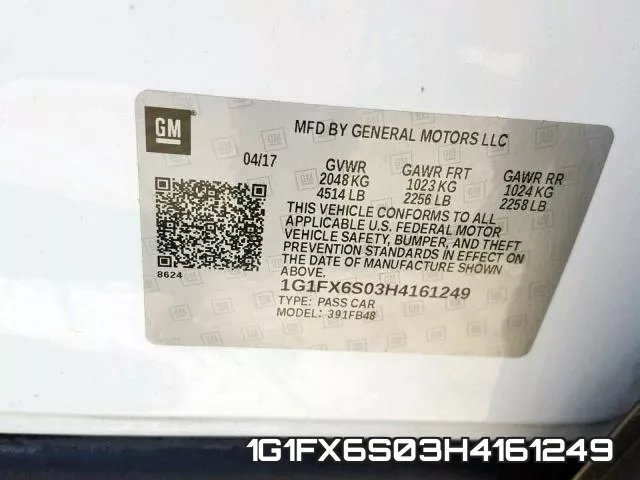 1G1FX6S03H4161249 фото 2