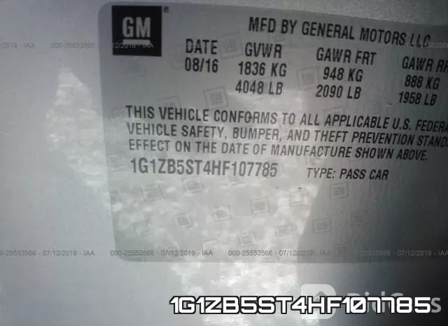 1G1ZB5ST4HF107785 фото 10