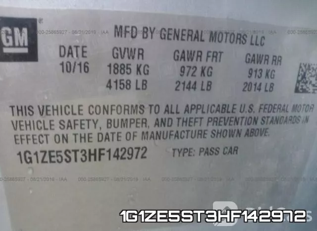 1G1ZE5ST3HF142972 фото 10