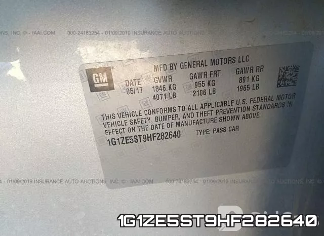 1G1ZE5ST9HF282640 фото 10