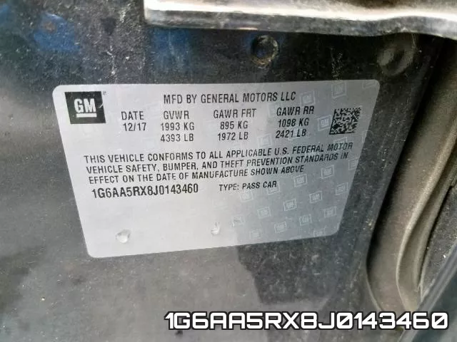 1G6AA5RX8J0143460 фото 2