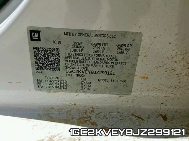 1GC2KVEY8JZ299121 фото 2