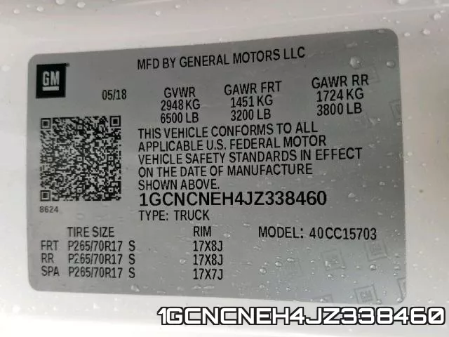 1GCNCNEH4JZ338460 фото 2