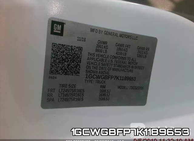 1GCWGBFP7K1189653 фото 10