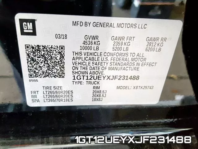 1GT12UEYXJF231488 фото 2