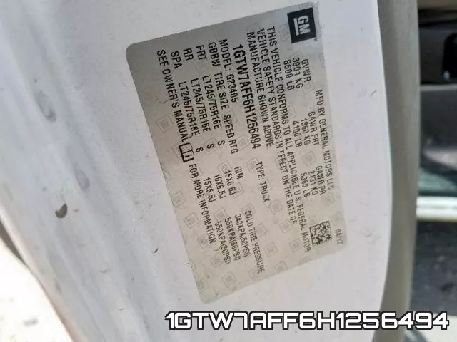 1GTW7AFF6H1256494 фото 2