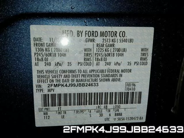 2FMPK4J99JBB24633 фото 2