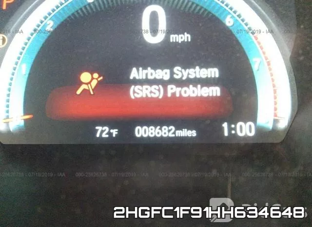 2HGFC1F91HH634648 фото 8