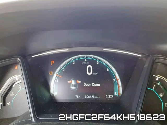2HGFC2F64KH518623 фото 9