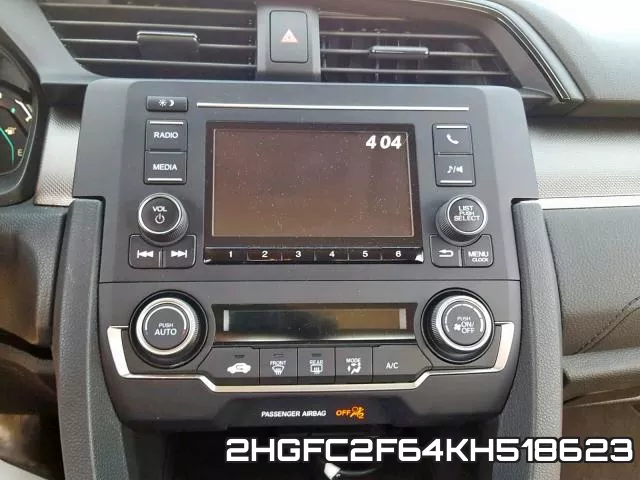 2HGFC2F64KH518623 фото 10