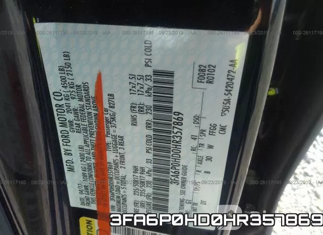 3FA6P0HD0HR357869 фото 10