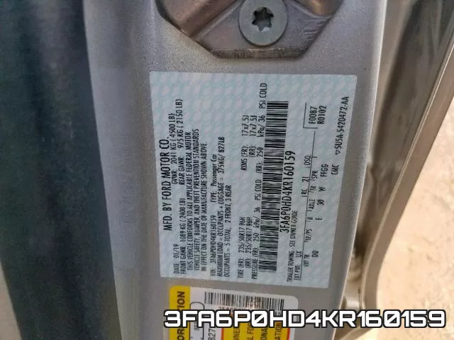 3FA6P0HD4KR160159 фото 2