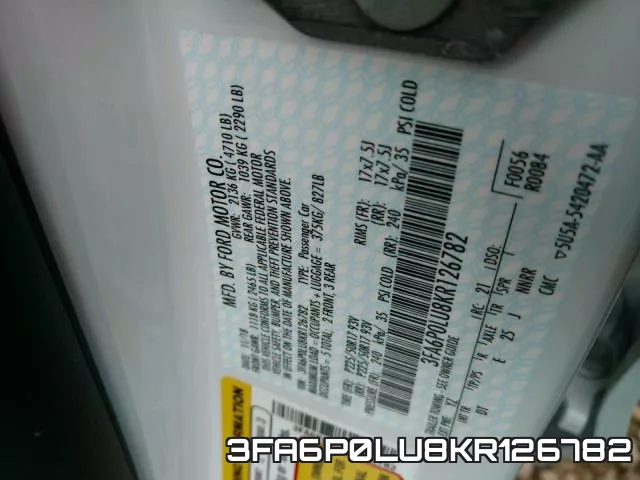 3FA6P0LU8KR126782 фото 2