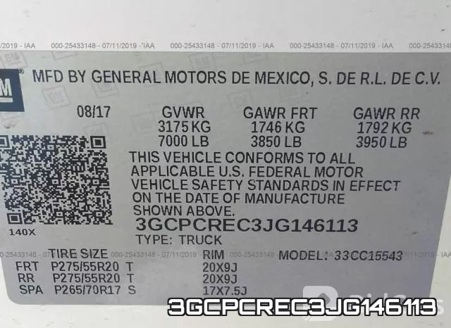 3GCPCREC3JG146113 фото 10