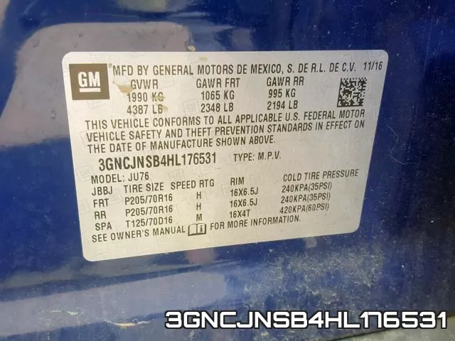 3GNCJNSB4HL176531 фото 2
