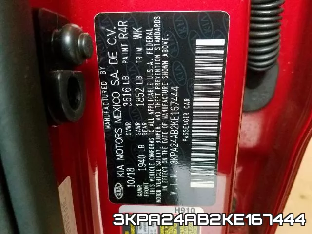 3KPA24AB2KE167444 фото 2