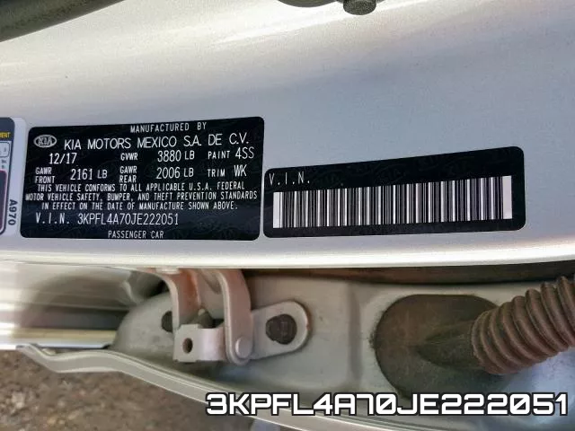 3KPFL4A70JE222051 фото 2