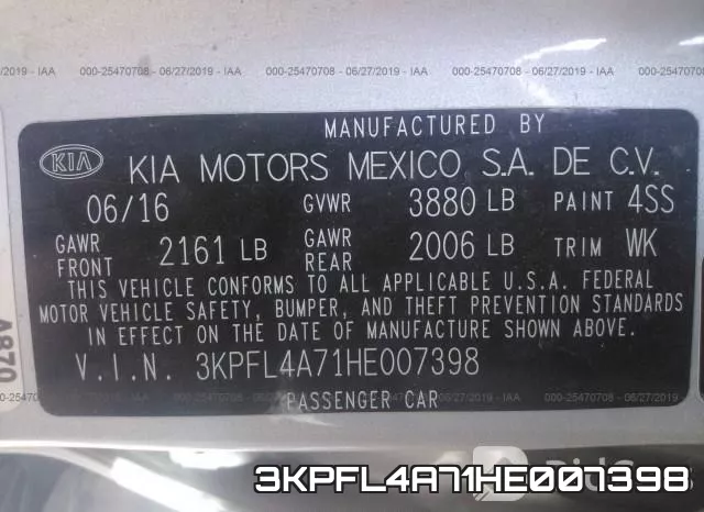 3KPFL4A71HE007398 фото 10