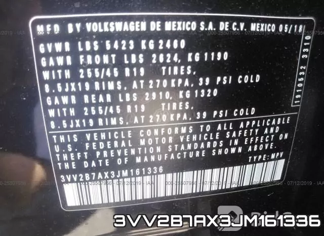 3VV2B7AX3JM161336 фото 10