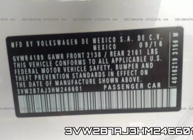 3VW2B7AJ3HM246601 фото 10