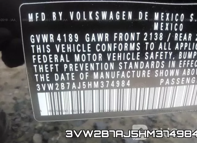 3VW2B7AJ5HM374984 фото 10