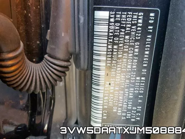 3VW5DAATXJM508884 фото 2