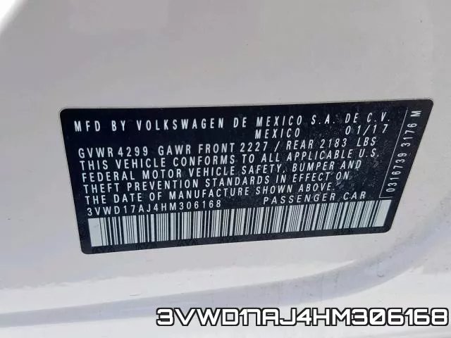 3VWD17AJ4HM306168 фото 2