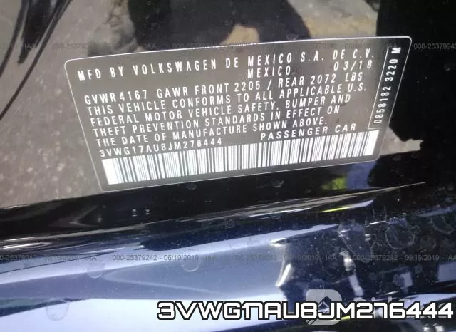 3VWG17AU8JM276444 фото 10