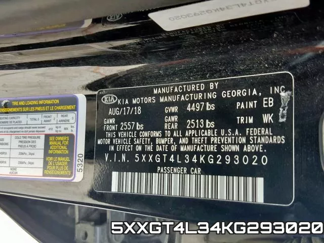 5XXGT4L34KG293020 фото 2