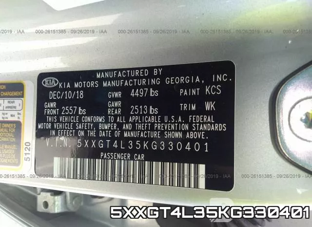 5XXGT4L35KG330401 фото 10