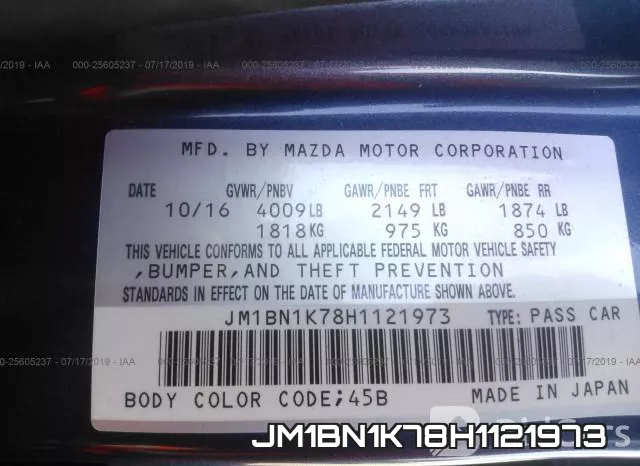 JM1BN1K78H1121973 фото 10