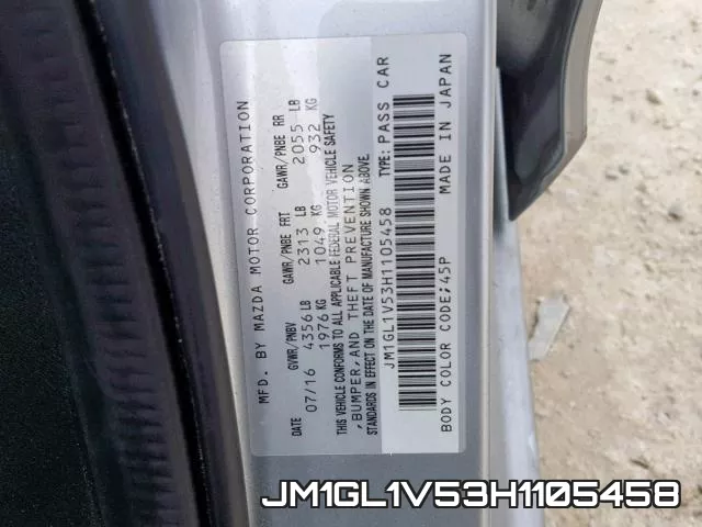 JM1GL1V53H1105458 фото 2