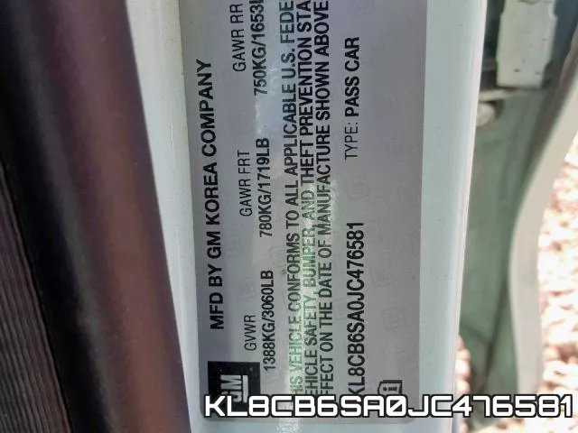 KL8CB6SA0JC476581 фото 2