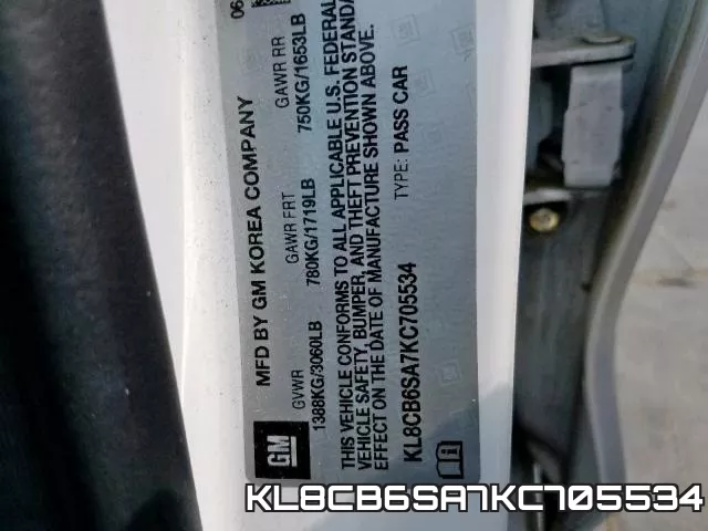 KL8CB6SA7KC705534 фото 2