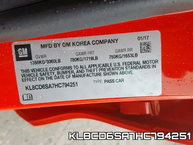 KL8CD6SA7HC794251 фото 2