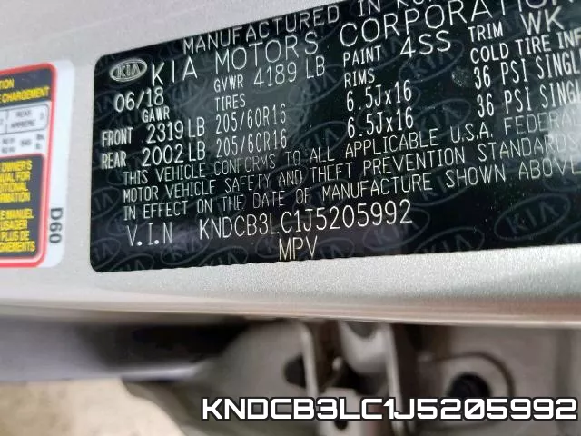 KNDCB3LC1J5205992 фото 2