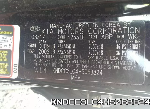 KNDCC3LC4H5063824 фото 10