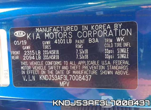 KNDJ53AF3L7008437 фото 10