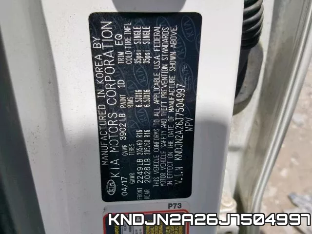 KNDJN2A26J7504997 фото 2
