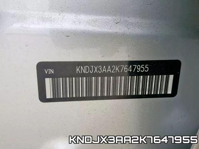 KNDJX3AA2K7647955 фото 2
