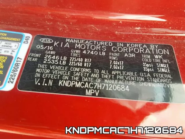KNDPMCAC7H7120684 фото 2