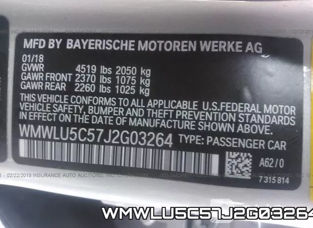 WMWLU5C57J2G03264 фото 10