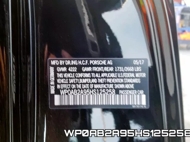 WP0AB2A95HS125258 фото 2