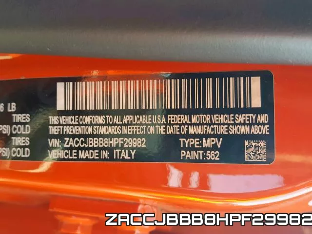 ZACCJBBB8HPF29982 фото 2