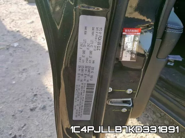 1C4PJLLB7KD331891 фото 2