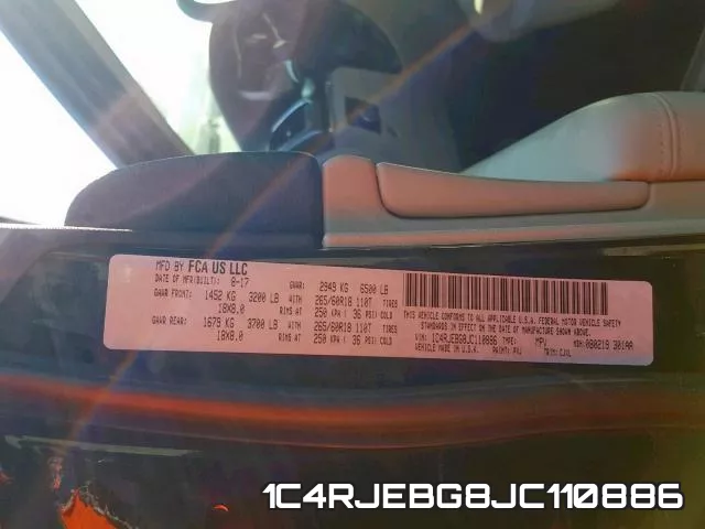 1C4RJEBG8JC110886 фото 2