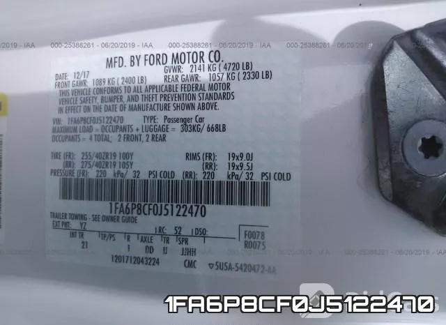 1FA6P8CF0J5122470 фото 10